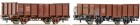 66941  Roco 2 Piece Set: Gondola cars DSB